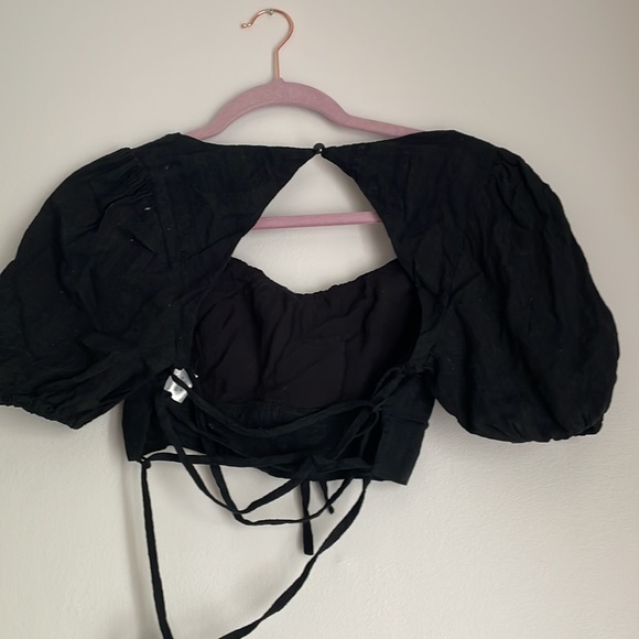 PRINCESS POLLY milkmaid crop top, size 8 - Picture 3 of 4